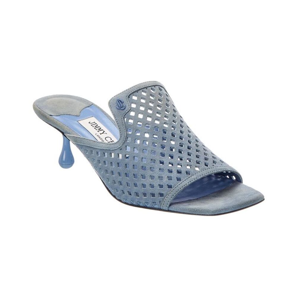 Jimmy Choo Ander 50 Suede Sandal, Blue